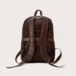 The Philos Chocolate Brown Leather Backpack for Men - Image 9