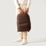The Philos Distressed Brown Leather Backpack for Men - Image 6