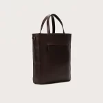 brown leather tote bag