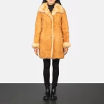 beige long coat women​