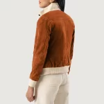 women's brown suede jacket