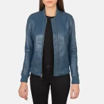 blue varsity jacket for womens
