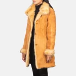 women's beige puffer coat​