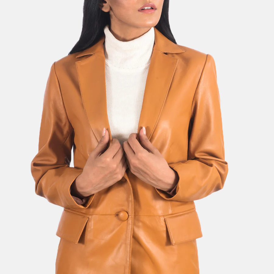 tan blazer women's​