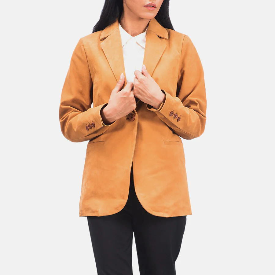 brown blazer for women