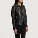 Studded Black Leather Jacket