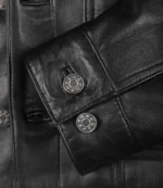 Men's Shirt Collar Leather Jacket