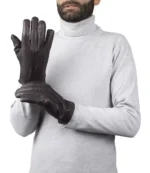 dark brown gloves