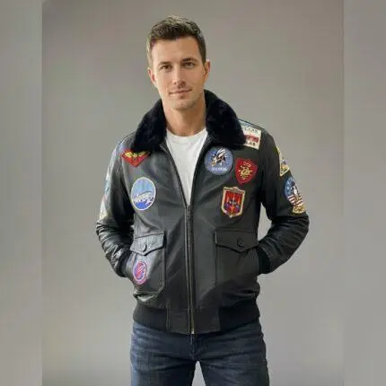 The Arctic Aero Men’s Cow Leather Aviation-Inspired Jacket