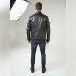 Men's Black Racer Leather Jacket