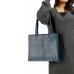 Everyday leather tote for women