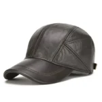 Greeley Genuine Leather Baseball Cap For Men - Image 2