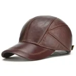Greeley Genuine Leather Baseball Cap For Men - Image 3