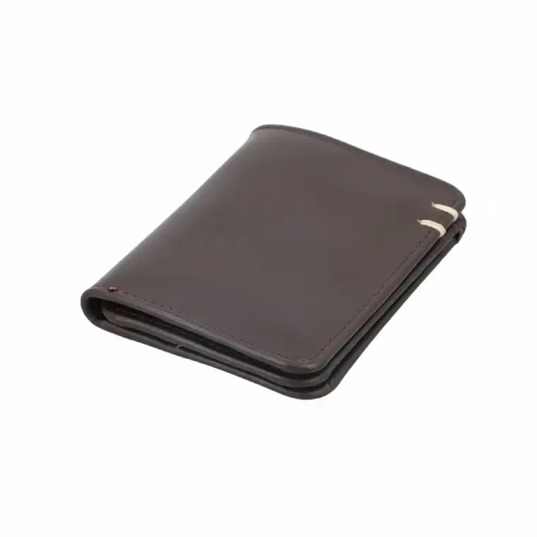 Slim leather wallet for men