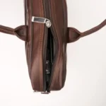 Professional Brown Leather Laptop Bag - Image 2