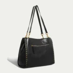 Lenox Studded Triple Entry Satchel - Image 4
