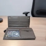 Classic Brown PU Leather Zipper Wallet for Men - Image 3