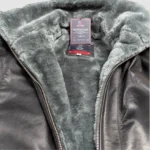 faux fur lined leather jacket