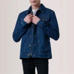 dark blue denim jacket