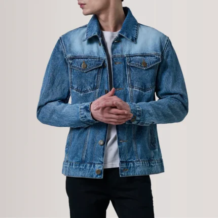 ice blue denim jacket