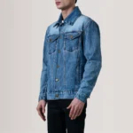 light blue denim jacket for men