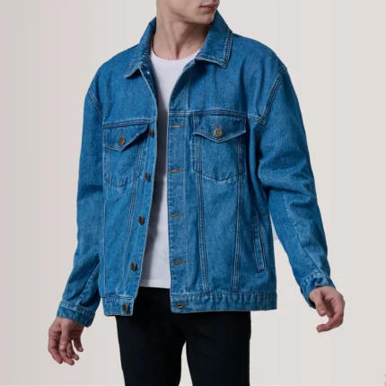 oversized denim jacket for men