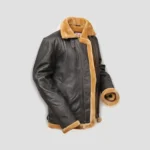 brown shearling coat