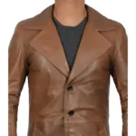 mens vintage leather coat