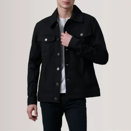 black denim jacket for men