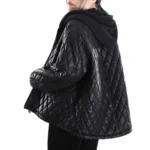 quilted leather jacket for women
