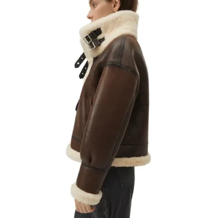lambskin aviator jacket