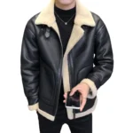 shearling lined bomber jacket