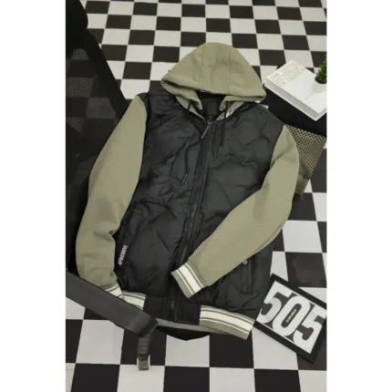 hooded puffer jacket