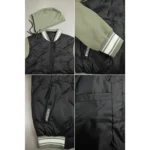 Men’s Hybrid Varsity Hooded Puffer Jacket - Image 3