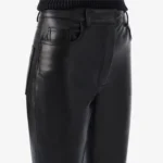 women's flare leather pants
