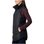 Women’s Slim Fit Long Quilted Puffer Vest - Image 2