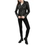 women’s studded leather jacket