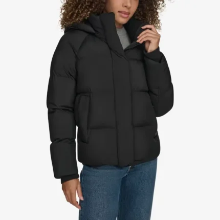 short puffer jacket for women
