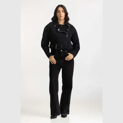 cropped biker jacket