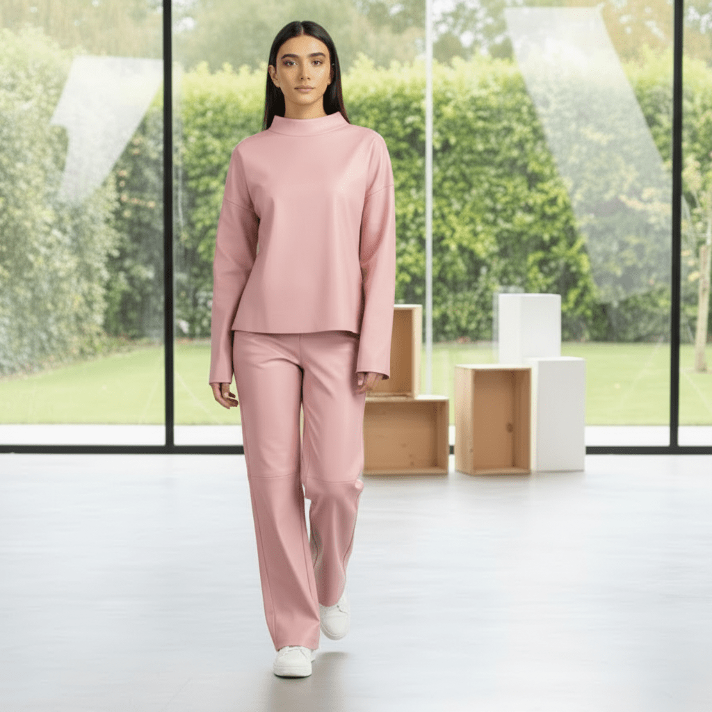 faux leather co-ord set