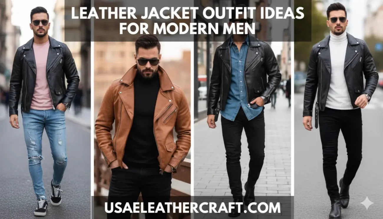 leather jacket outfit