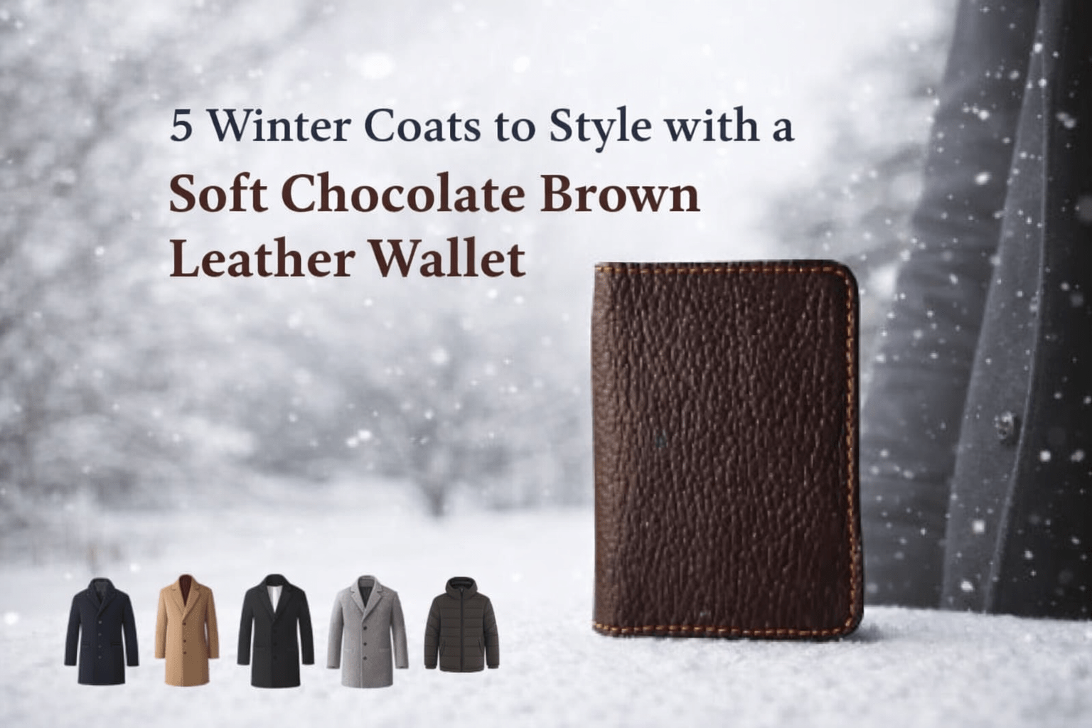 soft chocolate brown leather wallet