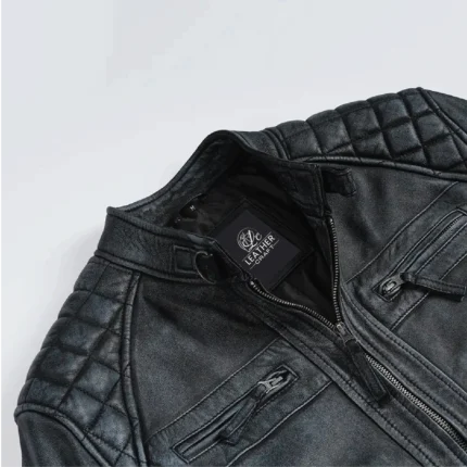 stylish men’s leather jacket