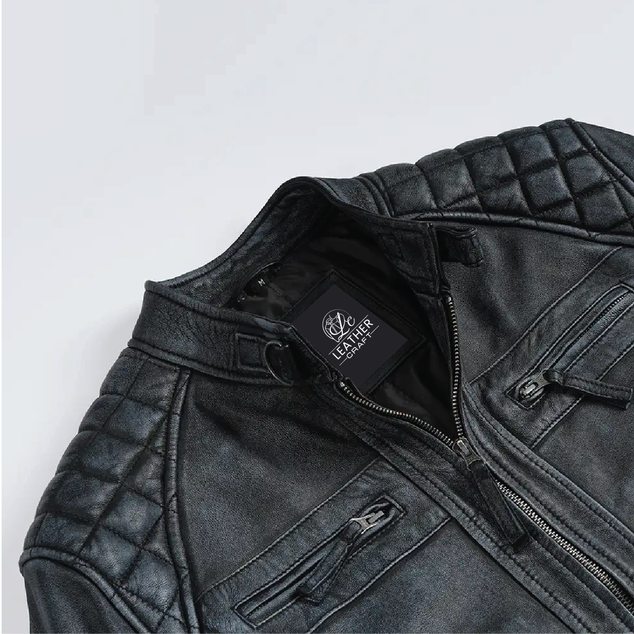 stylish men’s leather jacket