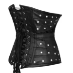 Black underbust corset - Steel Boned Lacing Corset - Image 5