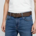 Dark brown men’s belt