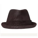 Belcastel leather trilby hat